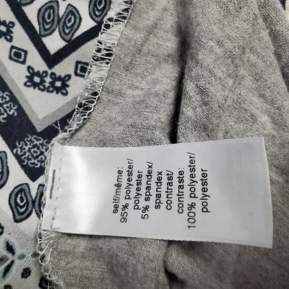 Maurices Women’s Boho Chevron Print Raglan Sleeve Top Size L - Picture 5 of 6